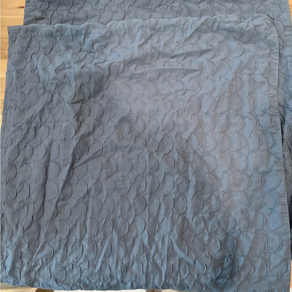 Gray Scalloped Kate Spade Euro Shams (2)
